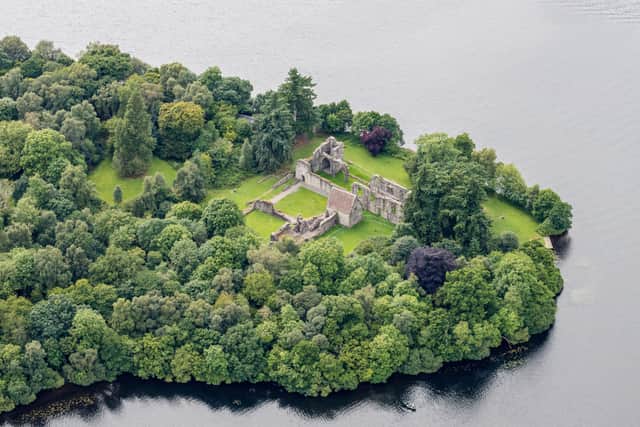 The Lake of Menteith is famous for the Inchmahome Priory which is located on one of its islands. Prominent Scottish figures like Robert the Bruce and Mary Queen of Scots were said to visit there. 