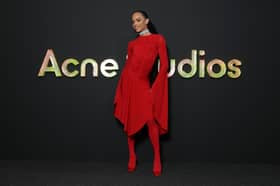 Heartstopper star Yasmin Finney attending Paris Fashion Week. Image: Getty Images for Acne Studios