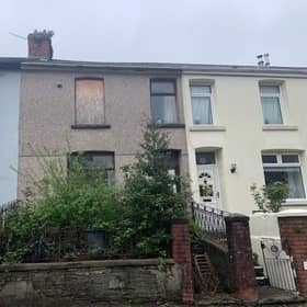 This condemned house was so dangerous buyers were advised to ‘view it from a distance’.