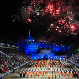 “The Royal Edinburgh Military Tattoo takes place every year in August, featuring musical and artistic performances by British Armed Forces, Commonwealth and international military bands and regiments.” 