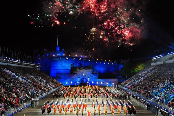 “The Royal Edinburgh Military Tattoo takes place every year in August, featuring musical and artistic performances by British Armed Forces, Commonwealth and international military bands and regiments.” 