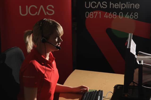 UCAS offer a helpline during Clearing. Image: Matt Cardy/Getty Images
