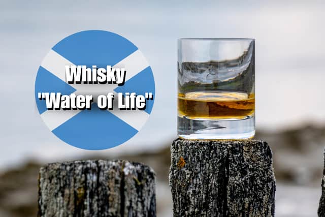 The word “whisky” is derived from “uisge beatha” which means “water of life” in Scots Gaelic i.e., the native Celtic language of Scotland widely associated with the Highlands and islands. 