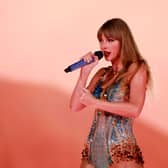 Taylor Swift performs during her Eras Tour at Sofi stadium in Inglewood, California, August 7, 2023. Image: Getty