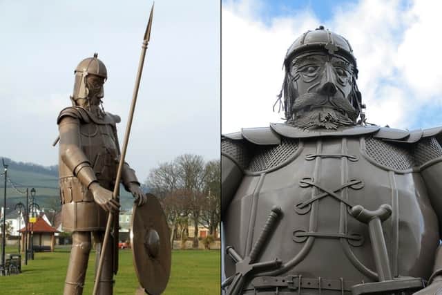 Known as Magnus Viking, this giant sentinel defends the town of Largs where it was put in place in 2013 to commemorate the 750th anniversary of the Battle of Largs. 