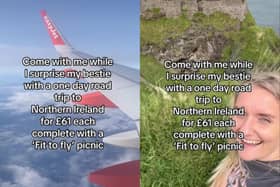 A woman and her friend flew to Northern Ireland for a day trip - and it cost less than a train ticket to London. Rebecca Kellett, 37, surprised her pal Lauren Priest, 31, with the overseas trip, which included a picnic and a visit to the filming locations of “Game of Thrones.”