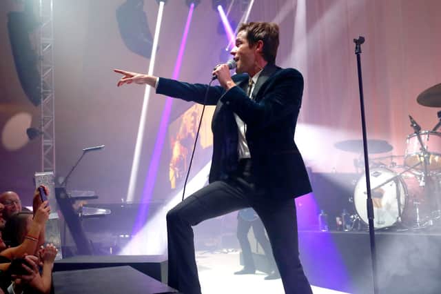 Brandon Flowers wowed the audience at his band's first ever Edinburgh gig.