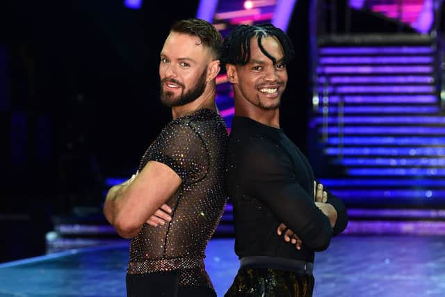 John Whaite with Johannes Radebe. Image: Eamonn M. McCormack/Getty Images