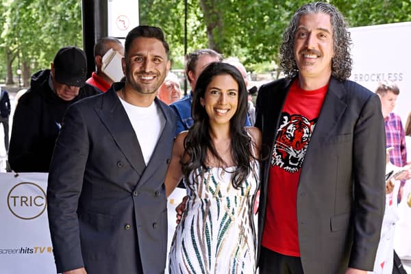 Chigs Parmar, Crystelle Pereira and Giuseppe Dell'Anno all competed during series 12 of The Great British Bake Off. (Photo by Gareth Cattermole/Getty Images)