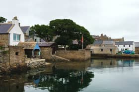 “Stromness Harbour in Orkney” 