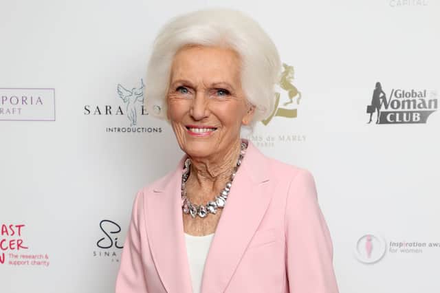 Dame Mary Berry attends the Inspiration Awards For Women 2023. Image: Lia Toby/Getty Images