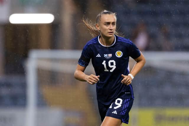 DUNDEE, SCOTLAND - JULY 14: Lauren Davidson is one of many exciting young Scottish talents that could feature against England this Friday. (Photo by Craig Foy / SNS Group)