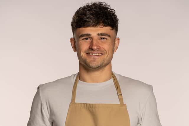 2023 Bake Off contestant Matty, 28, a PE and science teacher from Cambridgeshire. Image: Mark Bourdillon/Love Productions/Channel 4/PA Wire