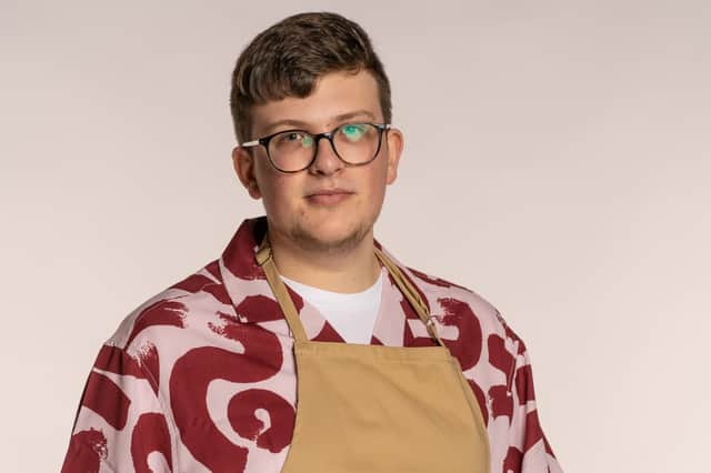 2023 Bake Off contestant Rowan, 21, is a student from West Yorkshire. Image: Mark Bourdillon/Love Productions/Channel 4/PA Wire