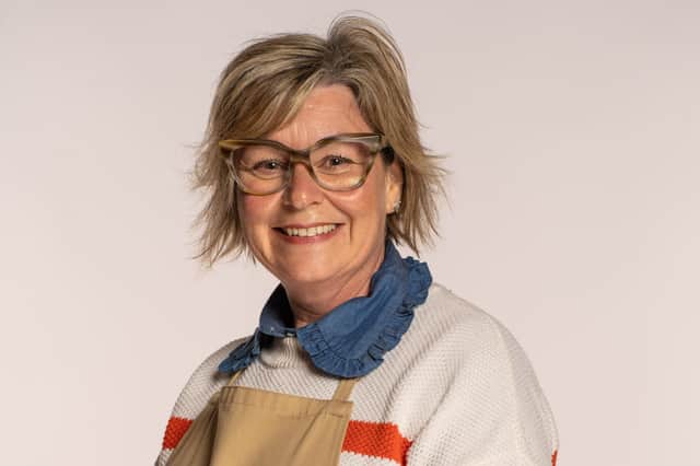 2023 Bake Off contestant Nicky, 52, is retired cabin crew from Dundee. Image: Mark Bourdillon/Love Productions/Channel 4/PA Wire