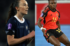 Scotland will face Belgium at Hampden Park on Tuesday in the UEFA Women's Nations League. Cr. Getty Images