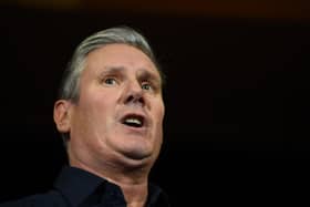 Labour leader Sir Keir Starmer at a party rally in Rutherglen ahead of the Rutherglen and Hamilton West by-election. Picture date: Friday September 29, 2023.