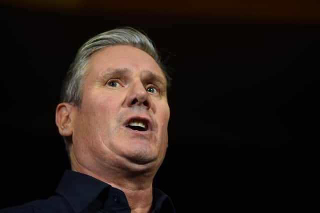Labour leader Sir Keir Starmer at a party rally in Rutherglen ahead of the Rutherglen and Hamilton West by-election. Picture date: Friday September 29, 2023.