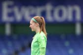 Sandy MacIver in action during her Everton days. Cr. Getty Images