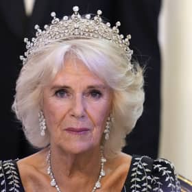 Queen Camilla attends a dinner at Mansion House in London, to recognise the work of the City of London civic institutions and Livery Companies, the city’s ancient and modern trade guilds.