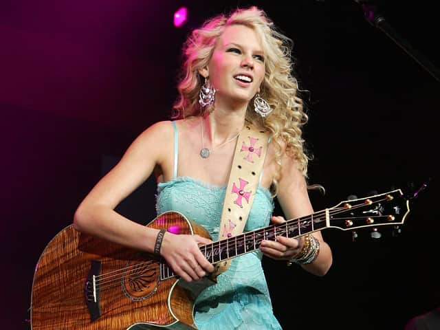 Taylor Swift wrote some of her earliest hits for a high school talent show. Image: Getty 