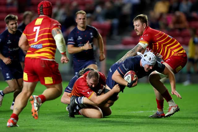 Magnus Bradbury scored two stries for Bristol Bears. 