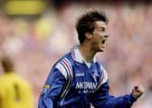 Rangers' 1996 retro kit. Cr. Getty Images