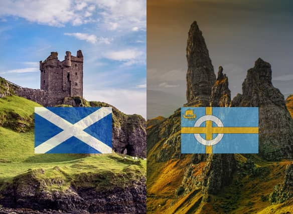 As one of Scotland’s most iconic landmarks you’ll likely recognise the Old Man of Storr (Right) but did you know that Skye had its own flag? It is unique to the island and reflects its distinctive heritage much like how Gaelic dialects scattered throughout our nation do the same.