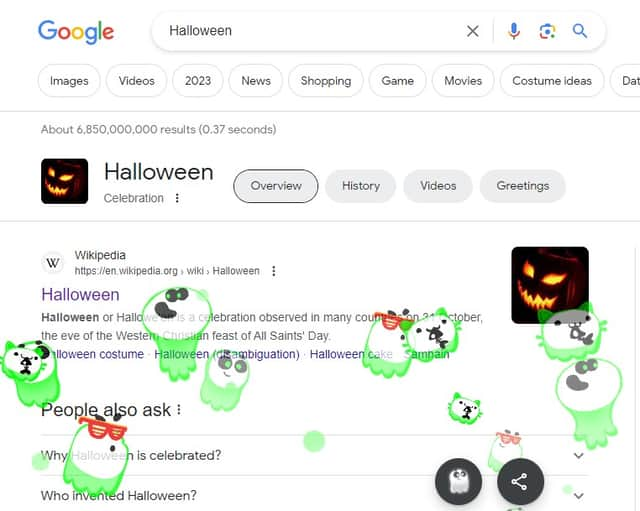 If you search Halloween on Google, expect your results page to be haunted. 