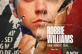 Robbie Williams is the latest pop star to see his life and career transformed into a Netflix documentary. Cr. Netflix