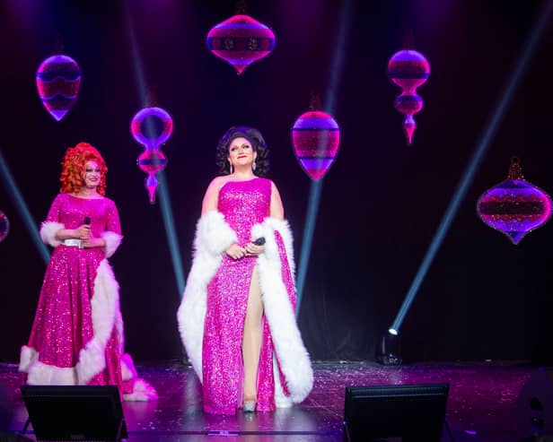 The Jinkx and DeLa Holiday Show rolls on - and we couldn't be more happy about. Cr: Santiago Felipe.