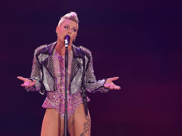 Pink will perform two shows in Glasgow as part of her 2024 Summer Carnival tour. Image: Getty