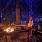 Mary Berry visited The Enchanted Forest in Perthshire filming her festive special Mary Berry’s Highland Christmas.