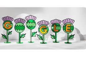 Today's Google Doodle. Cr. Google.