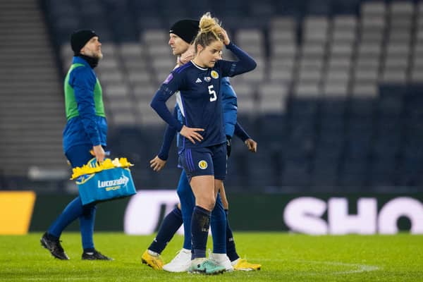 Scotland Women stars took to social media after their 6-0 loss to England. Cr. SNS Group.