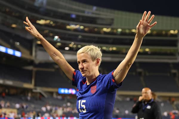 Megan Rapinoe. Cr. Getty Images.