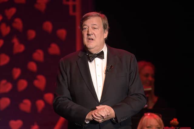 Stephen Fry will discuss the rise in antisemitism across the UK in Channel 4 Christmas message. Image: Getty