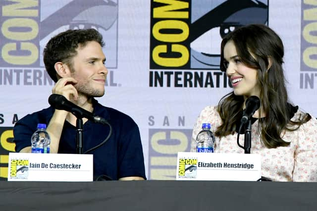 Iain De Caestecker with his Agents of Shield co-star Elizabeth Henstridge. Image: Getty