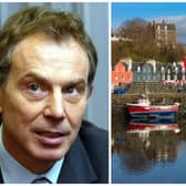 Former Prime Minister Tony Blair, whose Labour government considered setting up a holding camp on the Isle of Mull in an attempt to drive down the numbers of asylum seekers entering in the UK.
