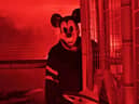 Mickey Mouse has been turned into a sadistic serial killer after his copyright laws ended. Cr. Into Frame Productions.