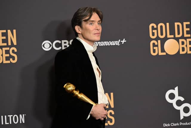 Cillian Murphy took home the Golden Globe for Best Actor for his role in Oppenheimer./ppImage: Getty