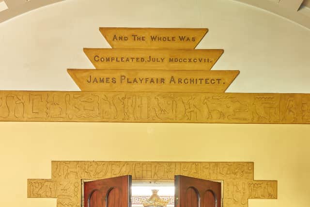 The mark of the architect at Cairness House