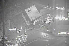 Lorry driver has miracle escape after shocking M6 crash near Birmingham captured on CCTV