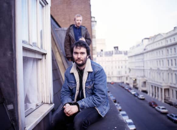 Arab Strap as they looked when they released Philophobia more than 25 years ago.