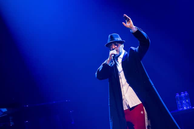 Eric Cantona performing at London's Bloomsbury Theatre last year.