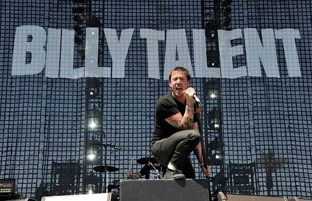 Billy Talent will headline Glasgow Barrowlands in the summer. Cr. Getty Images.