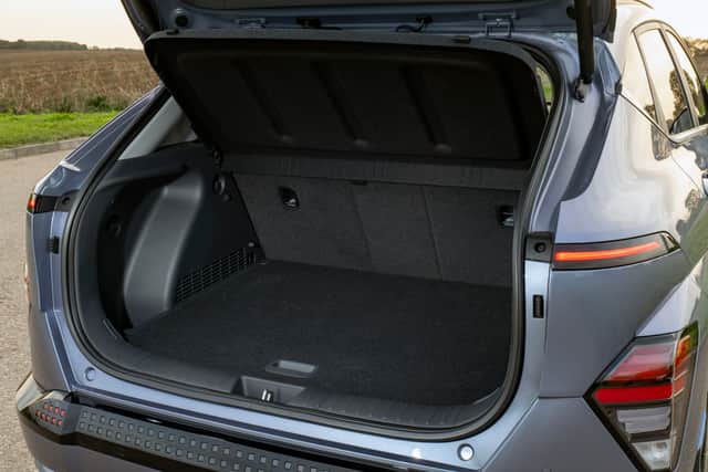 The 466-litre boot expands  to 1,300 litres when the seats are dropped down. Credit: Hyundai UK
