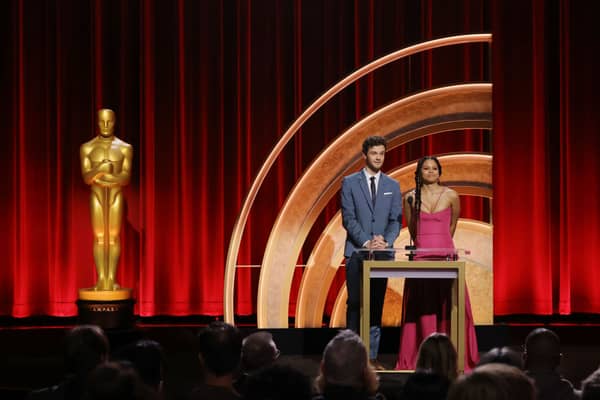 Jack Quaid and Zazie Beetz announcing the Oscar nominations.