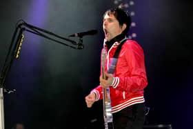 Matt Bellamy of Muse perfoming on the main stage at the Radio 1 Big Weekend in Dundee in 2006.