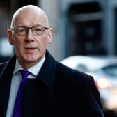 John Swinney arriving at the UK Covid Inquiry in Edinburgh